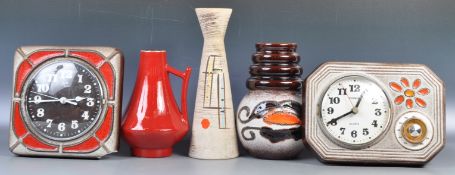 COLLECTION OF WEST GERMAN FAT LAVA POTTERY