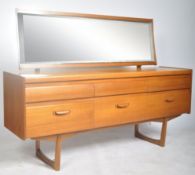 WILLIAM LAWRENCE TEAK WOOD DRESSING TABLE CHEST OF SIX DRAWERS