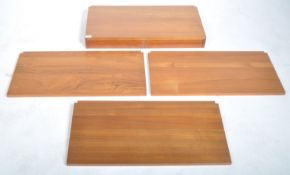 GOOD MID CENTURY MODERN DANISH MODULAR TEAK WALL SHELVING UNIT