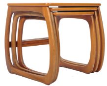 NATHAN BURLINGTON NEST OF THREE TEAK WOOD TABLES