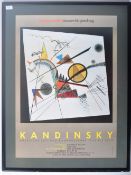 KANDINSKY 1980'S MUSEUM EXHIBITION POSTER FOR BAUHAUS ARCHIV MUSEUM
