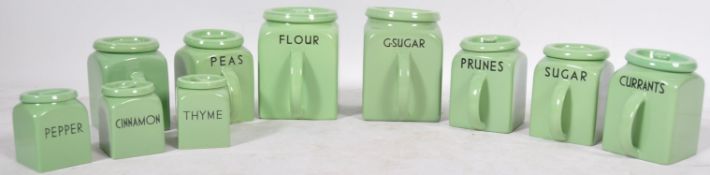 COLLECTION OF POUNTNEY & CO BRISTOL KITCHEN IN PASTEL GREEN