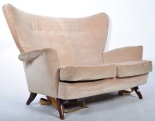 E GOMME FOR G PLAN 1950'S TWO SEATER SOFA SETTEE