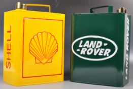 TWO VINTAGE STYLE MOTOR OIL / PETROL ADVERTISING CANS