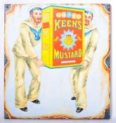 KEEN'S MUSTARD OIL ON BOARD IMPRESSION OF A ENAMEL ADVERTISING SIGN