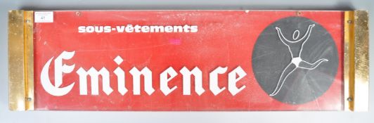 ORIGINAL FRENCH RETRO ADVERTISING POINT OF SALE PERSPEX SIGN