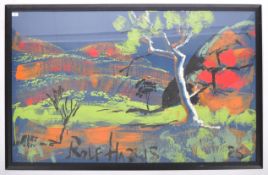 ROLF HARRIS LARGE ACRYLIC ON PAPER PAINTING STUDY