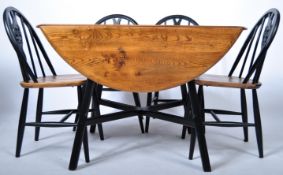 LUCIAN ERCOLANI DINING TABLE SUITE IN BEECH AND ELM
