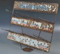 GILLETTE SUPER SILVER SHOP ADVERTISING DISPLAY STAND