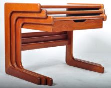 SALIN NYBORG 20TH CENTURY TEAK WOOD NEST OF TABLES