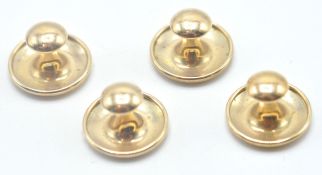 9CT GOLD BOXED GENTLEMANS SHIRT BUTTONS SET