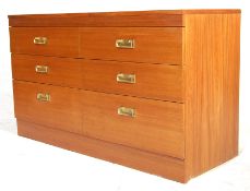 RETRO DANISH INSPIRED TEAK WOOD CHEST OF DRAWERS