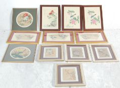 LARGE COLLECTION OF FRAMED AND GLAZED CHINESE PRINTS