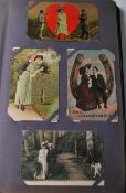 EDWARDIAN POSTCARD COLLECTION IN ALBUM