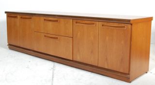 A RETRO DANISH INSPIRED LOW TEAK WOOD SIDEBOARD