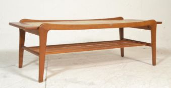 VINTAGE RETRO SCANDINAVIAN TILE TOP COFFEE TABLE