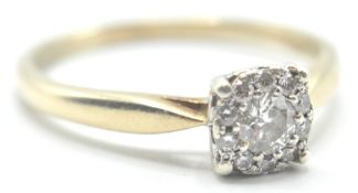 14CT GOLD AND DIAMOND SET RING
