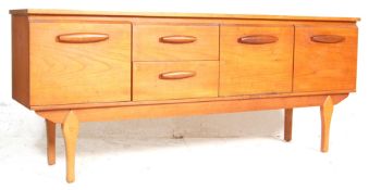 RETRO 1970’S TEAK WOOD SIDEBOARD WITH RAISED HANDLES