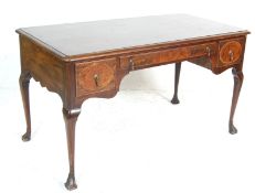 EDWARDIAN QUEEN ANNE REVIVAL MAHOGANY DESK