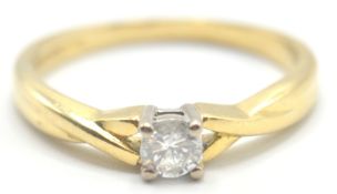 18CT GOLD AND DIAMOND ENGAGEMENT RING