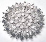 SILVER WIREWORKED AND SILVER COIN CARD TRAY