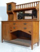 1920's ARTS AND CRAFTS OAK MIRROR BACK SIDEBOARD DRESSER