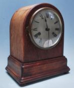 EDWARDIAN ANTIQUE MAHOGANY MANTEL CLOCK