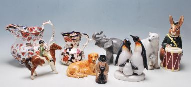 COLLECTION OF LATE 20TH CENTURY CERAMICS BY ROYAL DOULTON BESWICK AND MORE