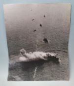 COLLECTION OF THREE WWII AIR MINISTRY OFFICIAL BOMBING PHOTOGRAPHS