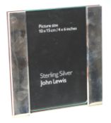 CONTEMPORARY JOHN LEWI SILVER HALLMARKED PHOTO FRAME