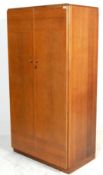 1950’S LIGHT OAK WARDROBE BY KANDYA WITH FITTED INTERIOR