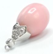 EARLY 20TH CENTURY CONCH PEARL AND DIAMOND PENDANT