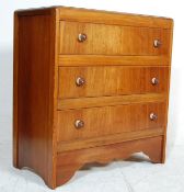 RETRO 20TH CENTURY ART DECO STYLE OAK CHEST OF DRAWERS