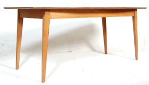 VINTAGE RETRO 1970'S DANISH INFLUENCED TEAK DINING TABLE