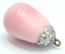 EARLY 20TH CENTURY CONCH PEARL AND DIAMOND PENDANT