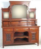 VICTORIAN 19TH CENTURY WALNUT MIRROR BACK SIDEBOARD