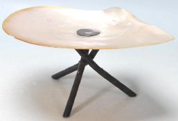 VICTORIAN CHINESE MOTHER OF PEARL DISH BY WANG HING FOR PENANG CRICKET CLUB ATHLETIC SPORTS 1887