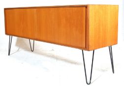 G-PLAN 1970’S TEAK WOOD SIDEBOARD WITH SLIDING DOORS AND HAIRPIN LEGS