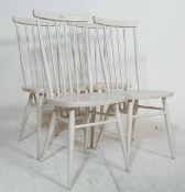 FOUR VINTAGE 20TH CENTURY ERCOL MODEL 391 DINING CHAIRS