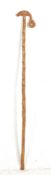 JONAH AND THE WELL WOODEN HAND CARVED WALKING STICK