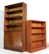 TWO RETRO VINTAGE MID CENTURY GIBBS BOOKCASE
