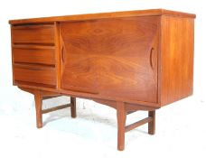 MID CENTURY DANISH INFLUENCE TEAK WOOD CREDENZA