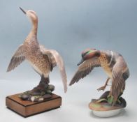 TWO 1970’S ROYAL WORCESTER CERAMIC FIGURINE DESIGNED BY RONALD VAN RUYCKEVELT
