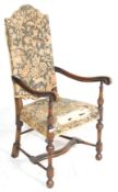 19TH CENTURY VICTORIAN MAHOGANY BEDROOM ARMCHAIR / ELBOW CHAIR