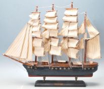 20TH CENTURY MODEL SCRATCH BUILT OF THE SAILING SHIP PAMIR