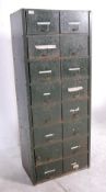 MID CENTURY FACTORY INDUSTRIAL ENGINEER DRAWERS