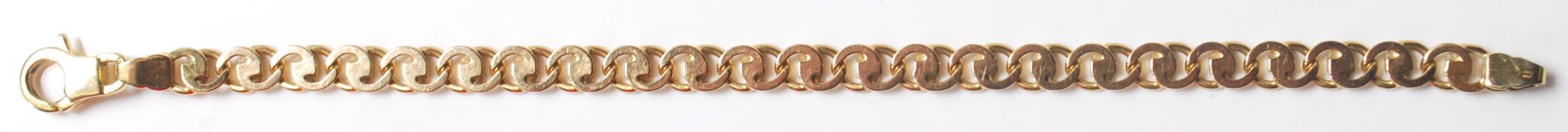 9CT GOLD FANCY LINK BRACELET
