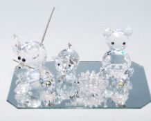 SWAROVSKI CRISTAL ANIMALS ON ORIGINAL MIRROR BASE