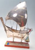 SILVER 925 LARGE MODEL OF A SAIL BOAT SHIP