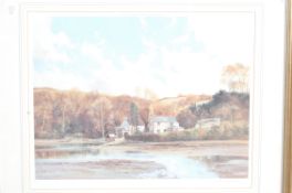 LITHOGRAPH AFTER MICHAEL D BARNFATHER - WALKING THE DOG ST ANTHONY